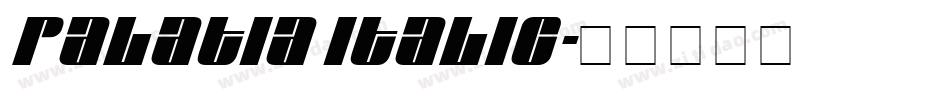 Palatia Italic字体转换